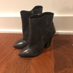 Nine West x InStyle Leather Ankle Boots Sz 9.5